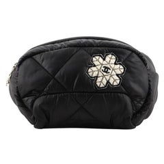 Chanel Coco Neige Waist Bag Quilted Nylon with Applique