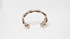 Chanel COCO Pearl 14K Gold Plated Cuff Bracelet