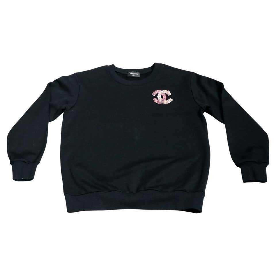 Iconic Vintage Chanel Logo Cashmere Cardigan at 1stDibs | chanel ...