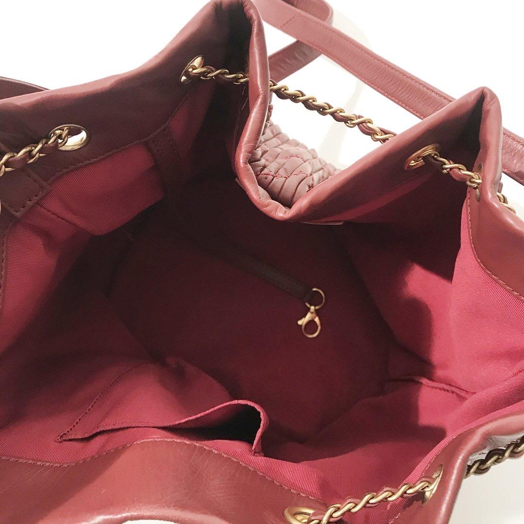 Women's or Men's Chanel Coco Pleats Drawstring Bucket Bag (2018)