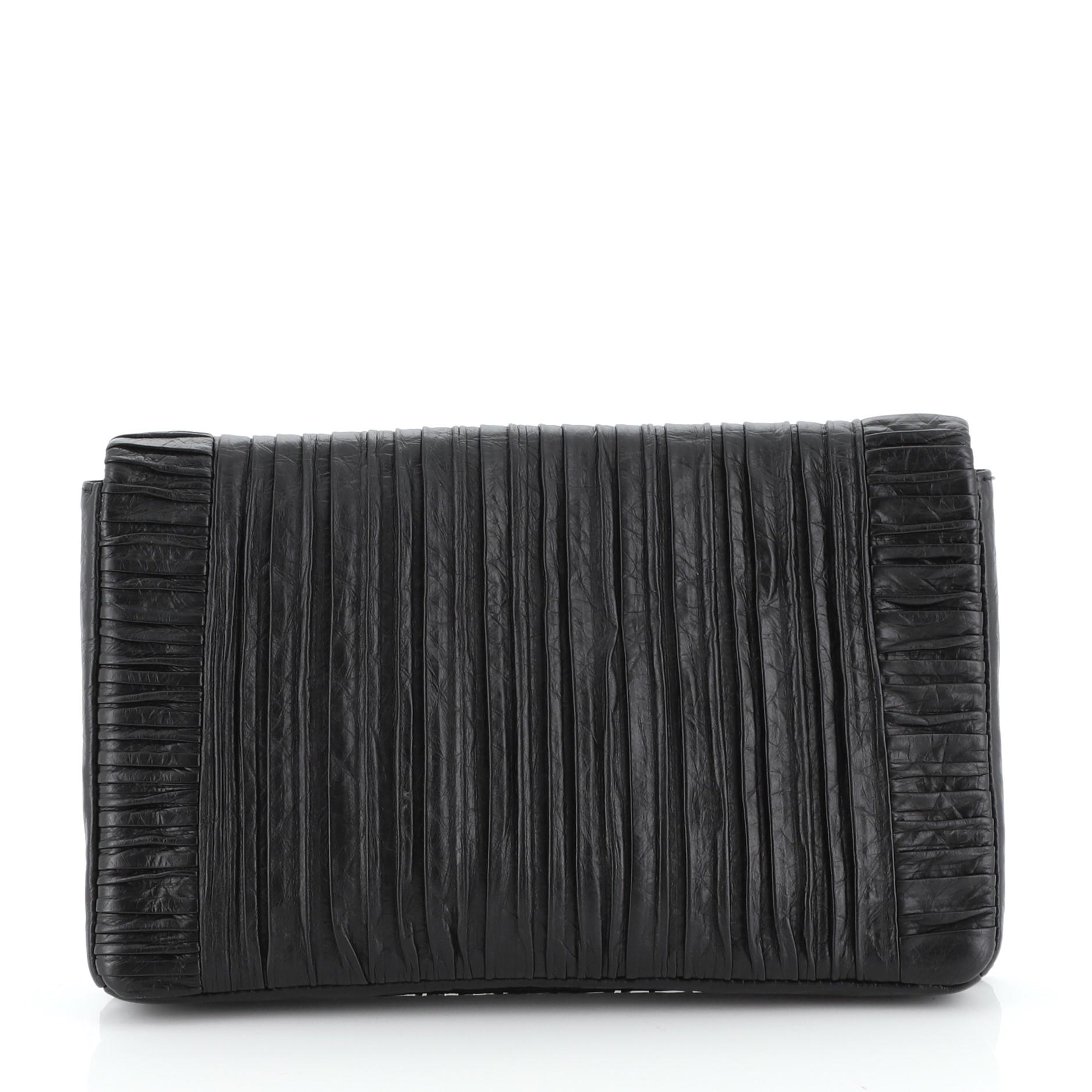 chanel coco pleats flap bag