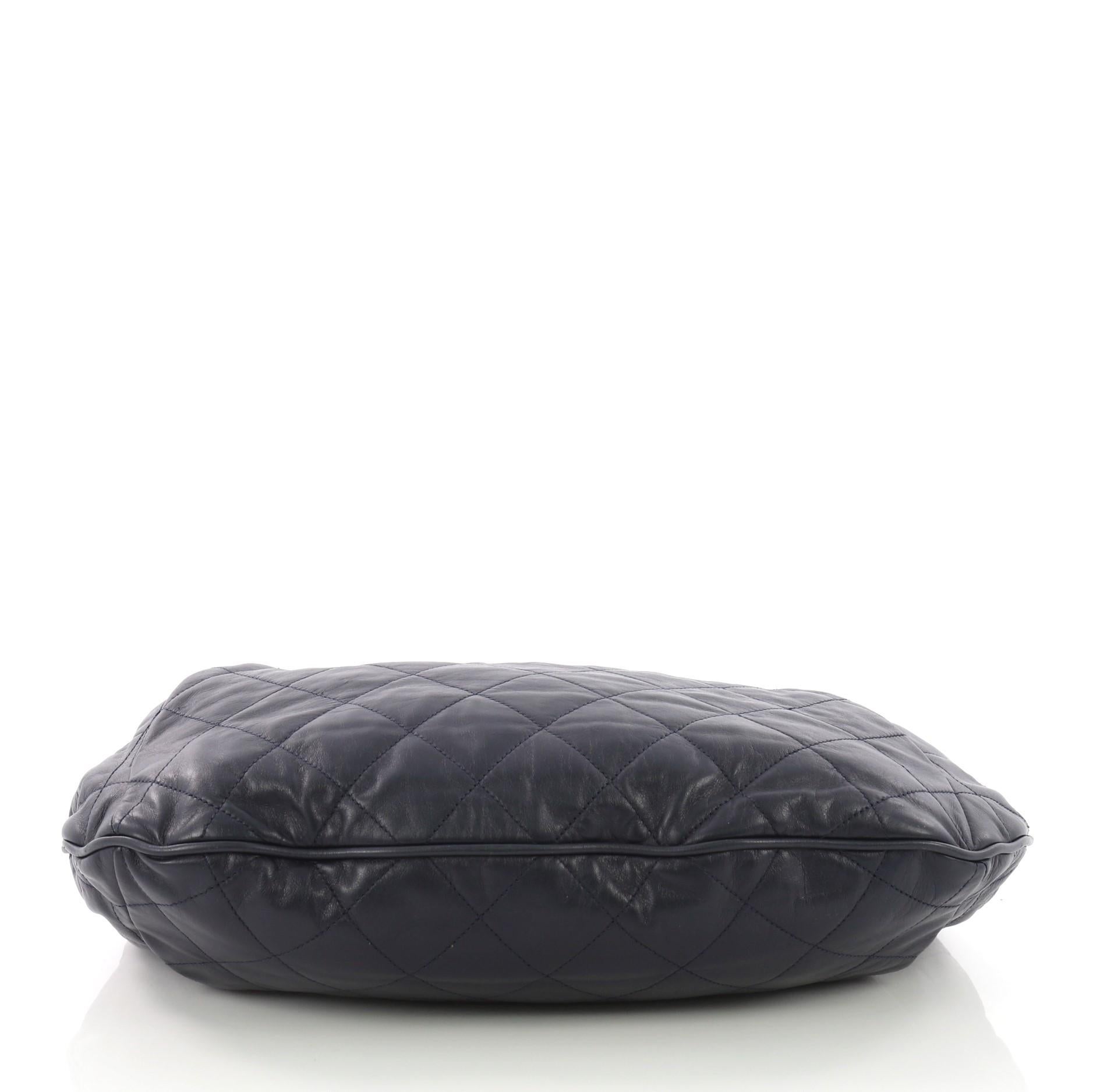 Women's or Men's Chanel Coco Pleats Hobo Quilted Calfskin Large,