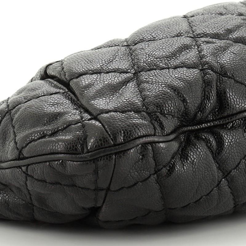Chanel Coco Pleats Hobo Quilted Glazed Caviar 1