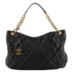 Chanel Coco Pleats Hobo Quilted Glazed Caviar 