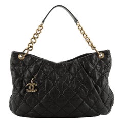 Chanel Coco Pleats Hobo Quilted Glazed Caviar