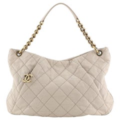 Chanel Coco Pleats Hobo Quilted Glazed Caviar