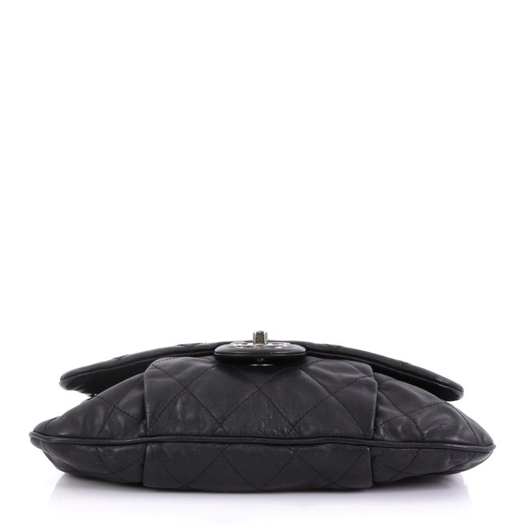 Chanel Coco Pleats Messenger Bag Quilted Calfskin at 1stDibs