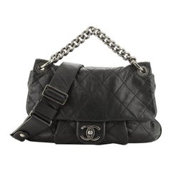 Chanel Coco Pleats Messenger Bag Quilted Calfskin