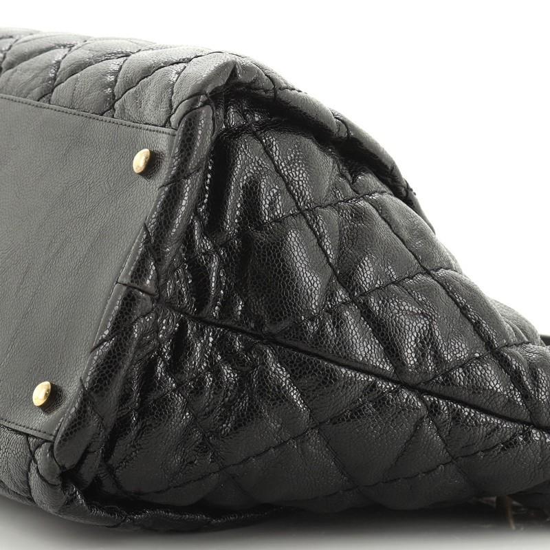Chanel Coco Pleats Tote Quilted Glazed Caviar Large 1