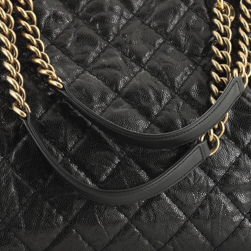 Chanel Coco Pleats Tote Quilted Glazed Caviar Large 2