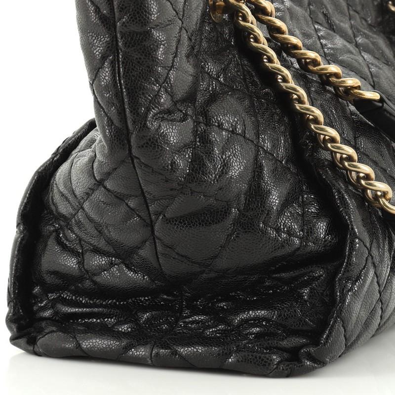 Chanel Coco Pleats Tote Quilted Glazed Caviar Large 3