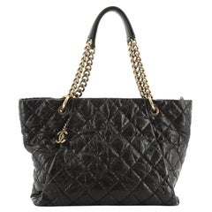 Chanel Coco Pleats Tote Quilted Glazed Caviar Large