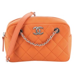 Chanel Coco Rain Camera Bag Quilted Rubberized Lambskin Small