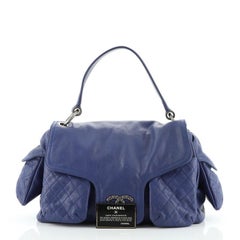 Chanel Coco Rider Flap Satchel Glazed Caviar