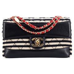Chanel Coco Sailor Medallion Flap Bag Quilted Jersey and Lambskin Small
