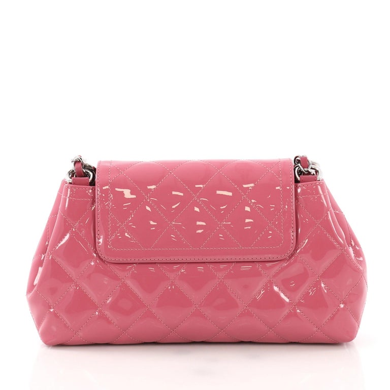 Chanel Coco Shine Accordion Flap Bag Quilted Patent Small at 1stDibs