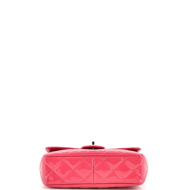 Chanel Coco Shine Flap Bag Quilted Patent Small For Sale at 1stDibs