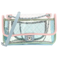Chanel Coco Splash Flap Bag Quilted PVC With Lambskin Medi