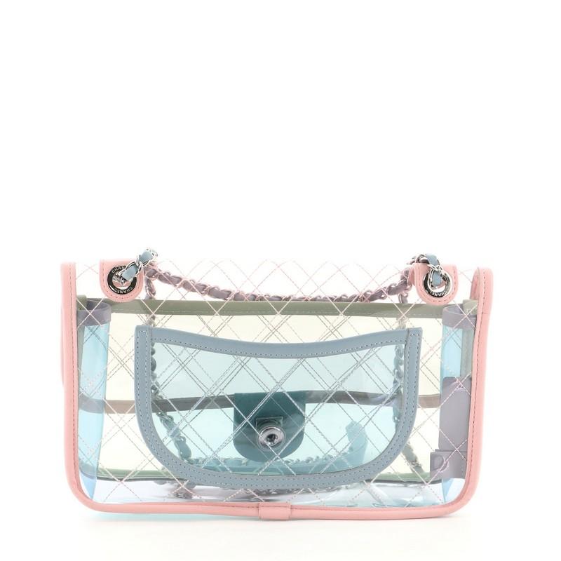 chanel cc filigree transparent bag
