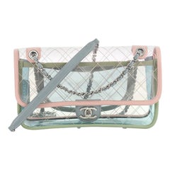 Chanel Coco Splash Flap Bag Quilted PVC With Lambskin Medium