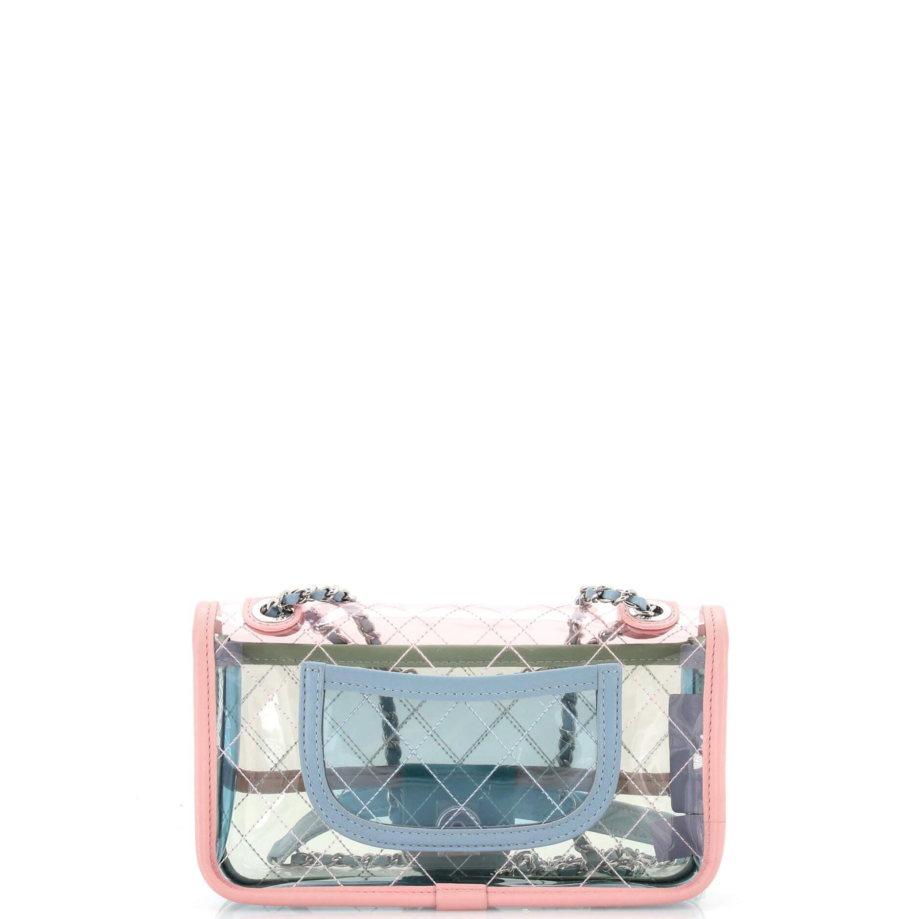 Women's Chanel Coco Splash Flap Bag Quilted PVC With Lambskin Small