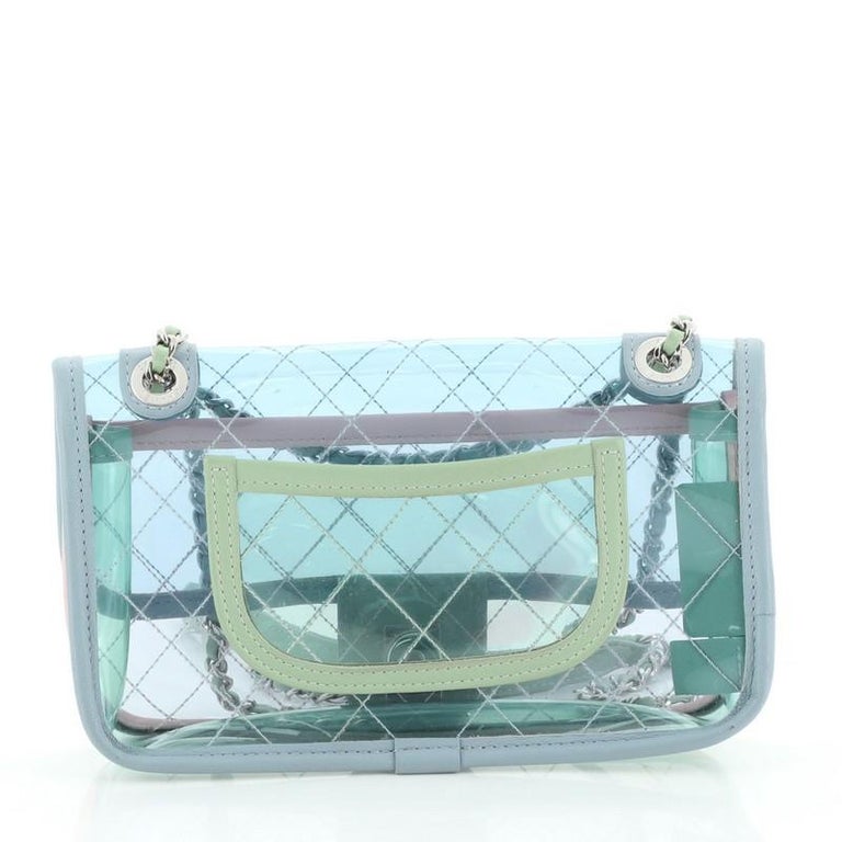 Chanel Coco Splash Flap Bag Quilted PVC With Lambskin Small at 1stDibs