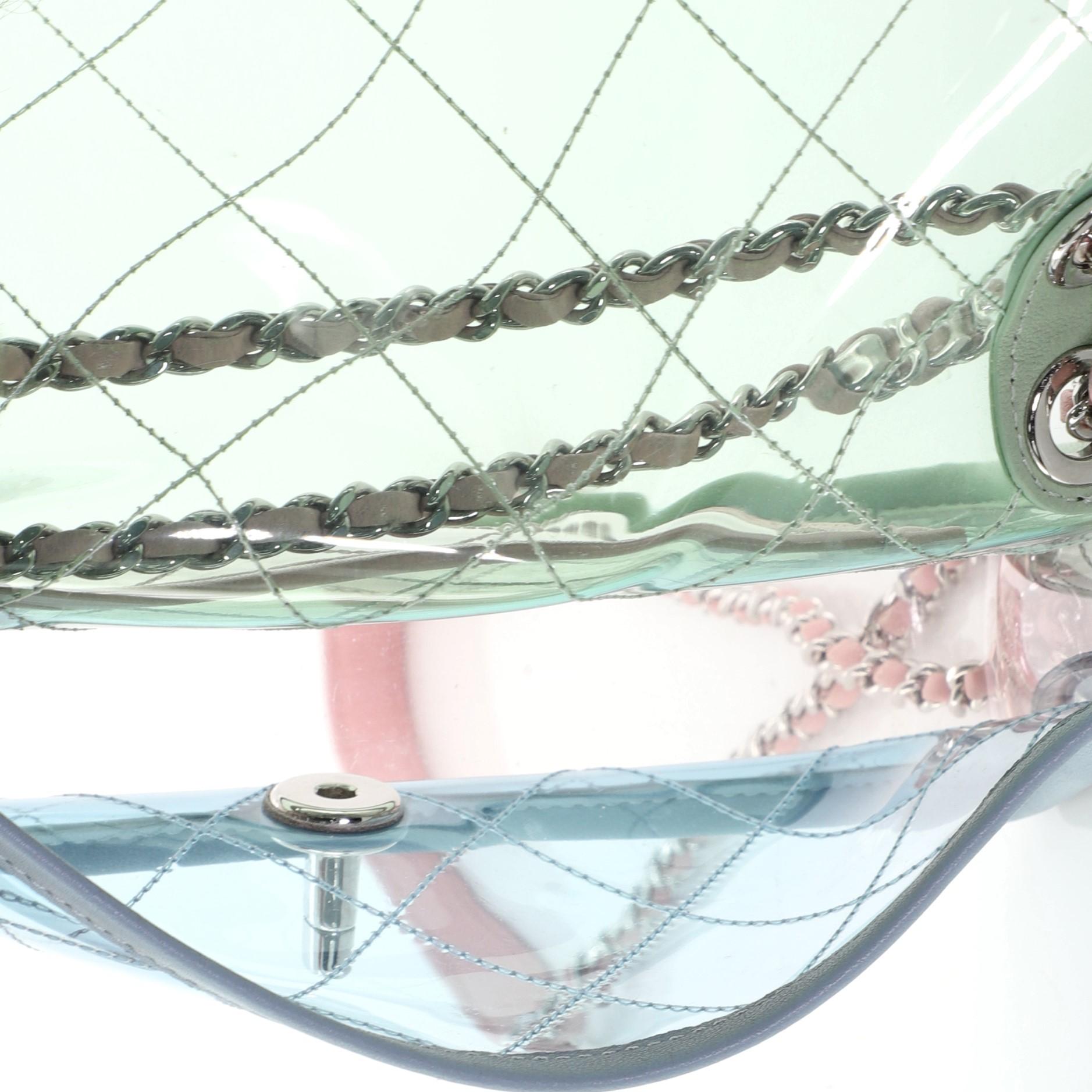 Chanel Coco Splash Flap Bag Quilted PVC With Lambskin Small 1