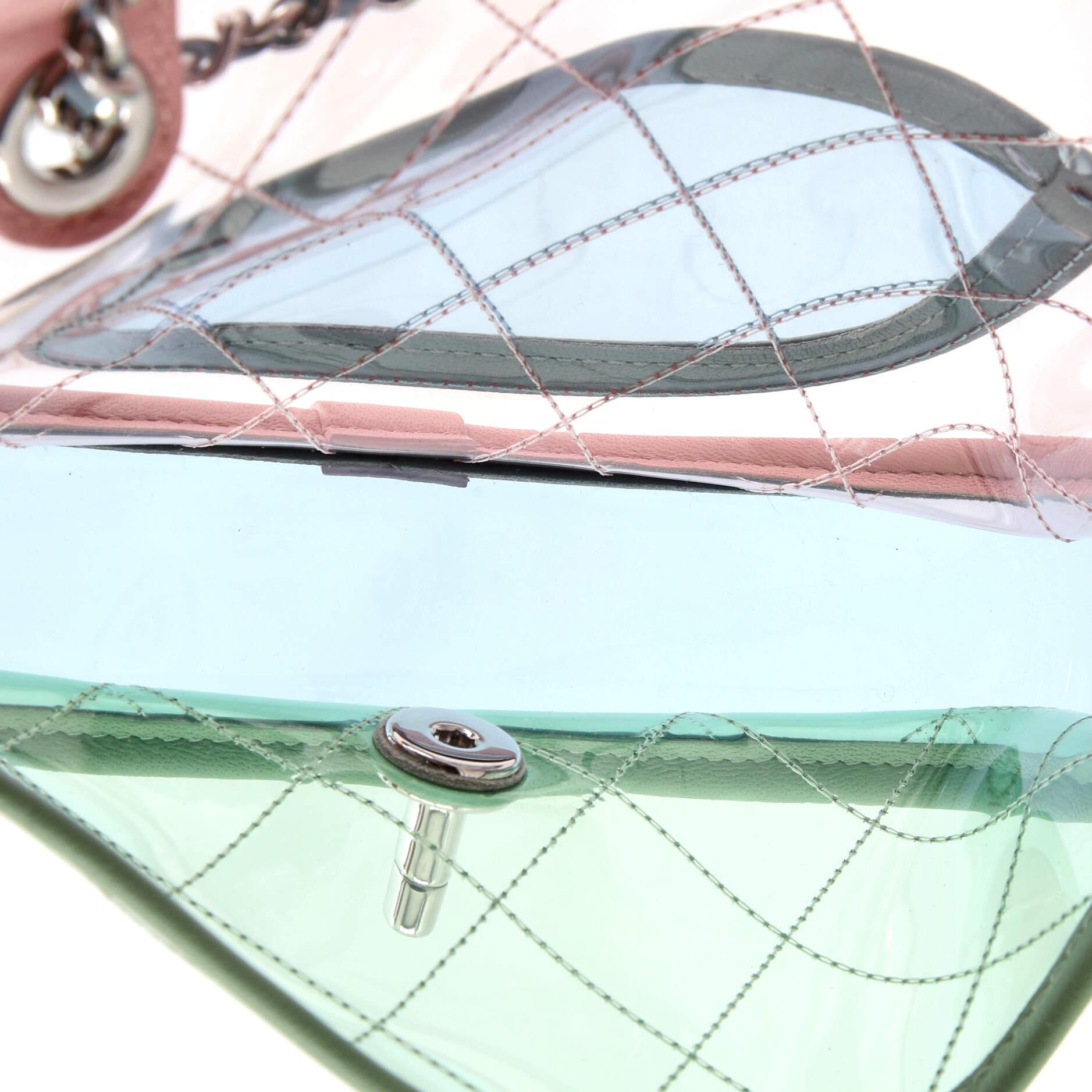 Chanel Coco Splash Flap Bag Quilted PVC With Lambskin Small 2