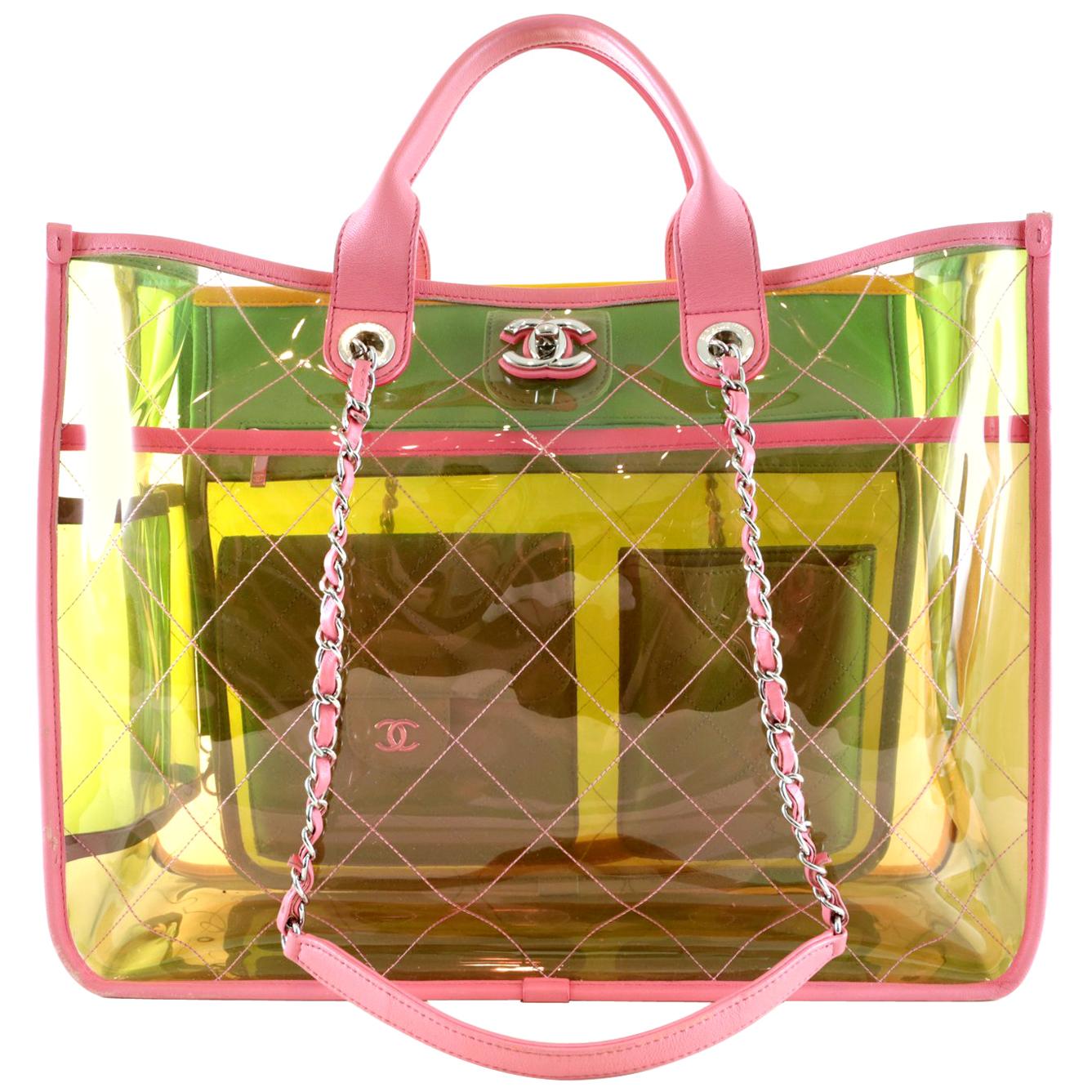 Chanel COCO Splash Multicolor PVC Shopper Tote