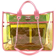 Chanel COCO Splash Multicolor PVC Shopper Tote
