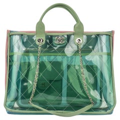 Chanel Blue Transparent Quilted PVC Coco Splash Small Flap Bag - Yoogi's  Closet