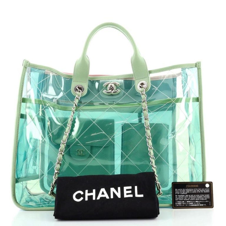chanel clear pvc bag