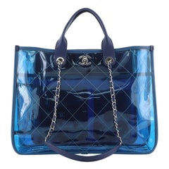 Chanel Coco Splash Shopping Tote Quilted PVC With Lambskin Medium