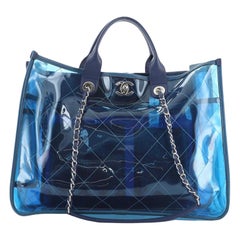 Chanel Coco Splash Shopping Tote Quilted PVC With Lambskin Medium