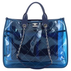 Chanel Coco Splash Shopping Tote Quilted PVC With Lambskin Medium 