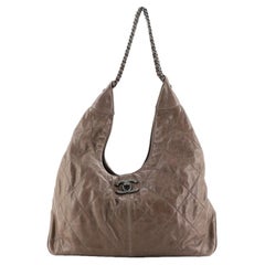 Chanel Coco Supple Hobo Gestepptes Kalbsleder Groß