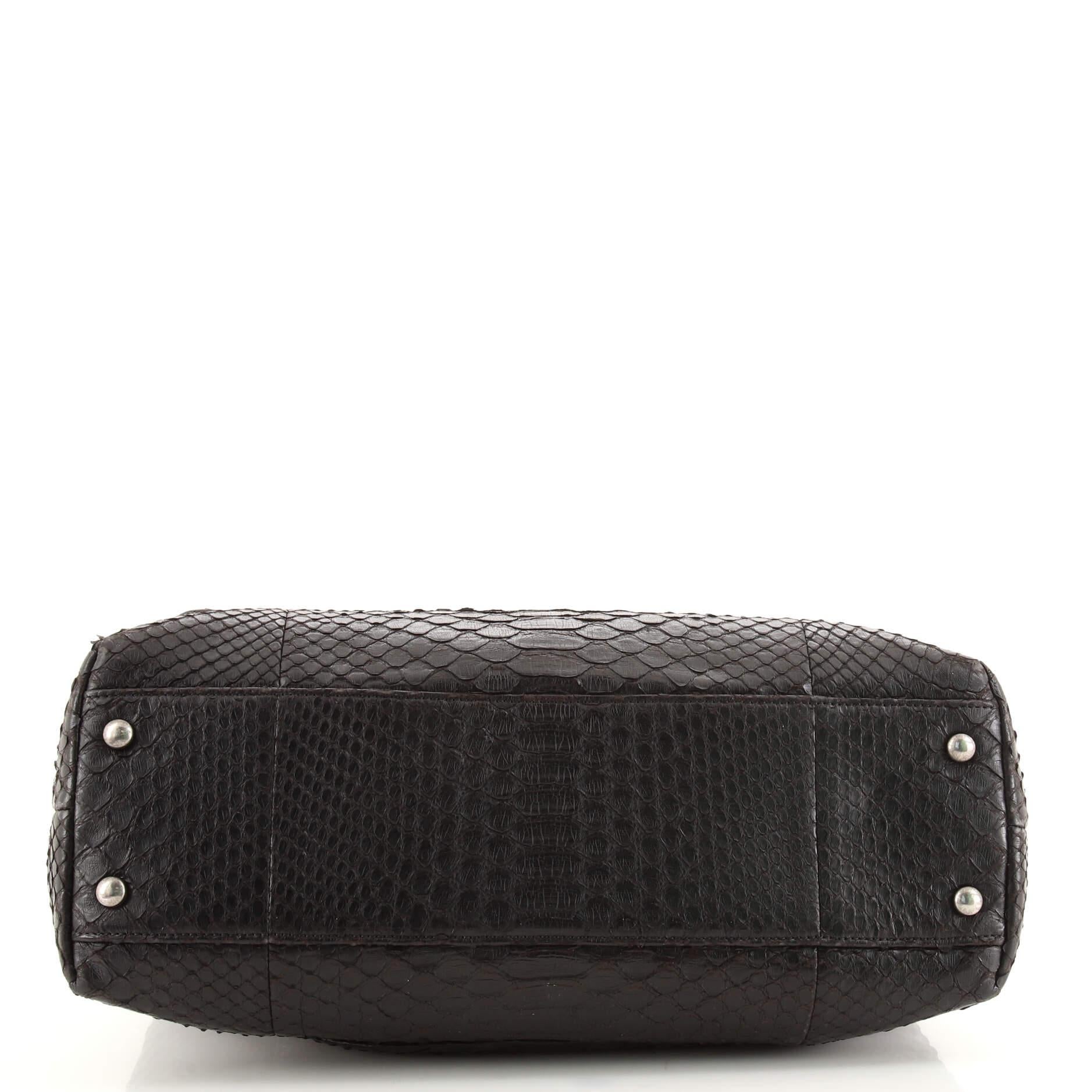 Chanel Coco Top Handle Bag Python Medium 1