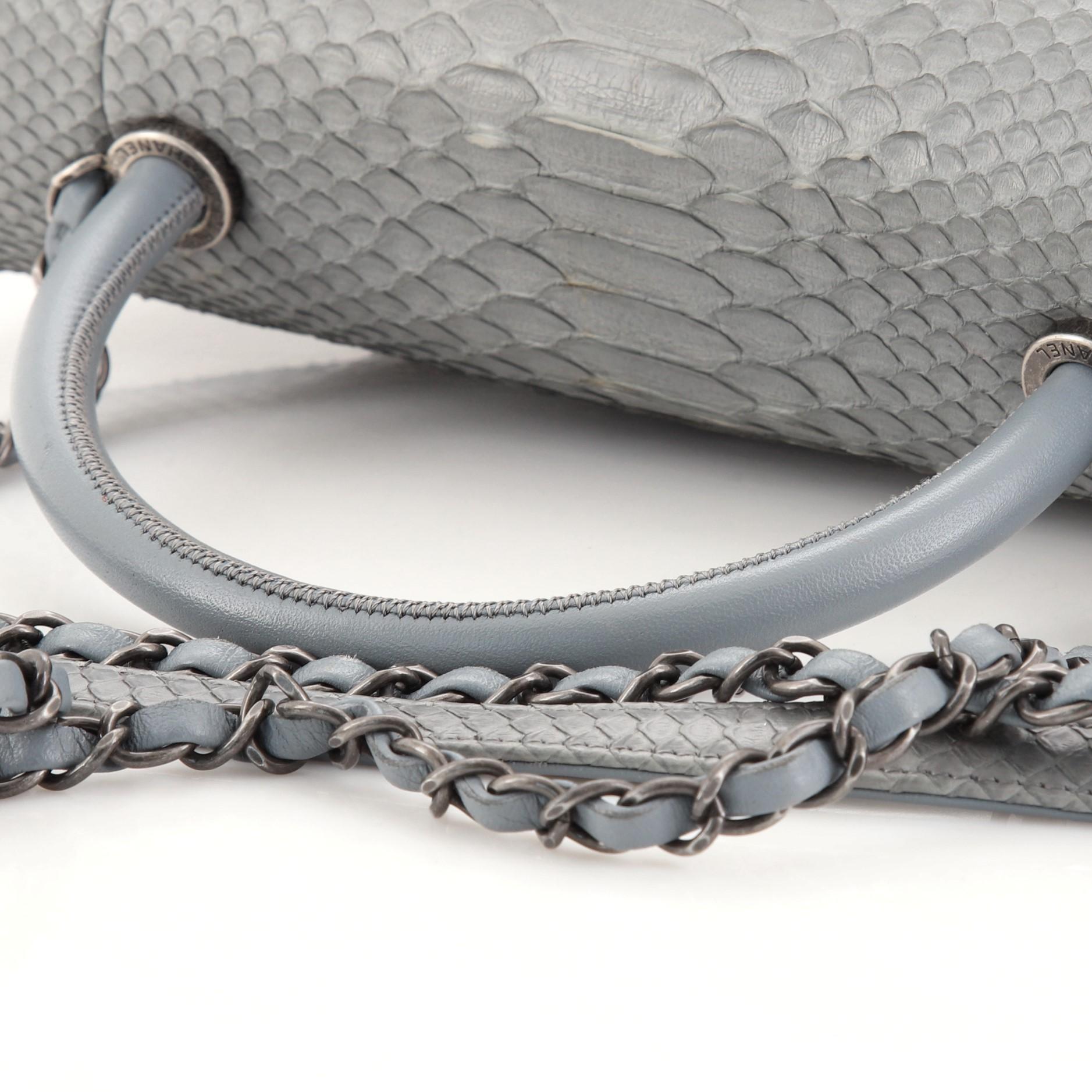 Women's or Men's Chanel Coco Top Handle Bag Python Medium