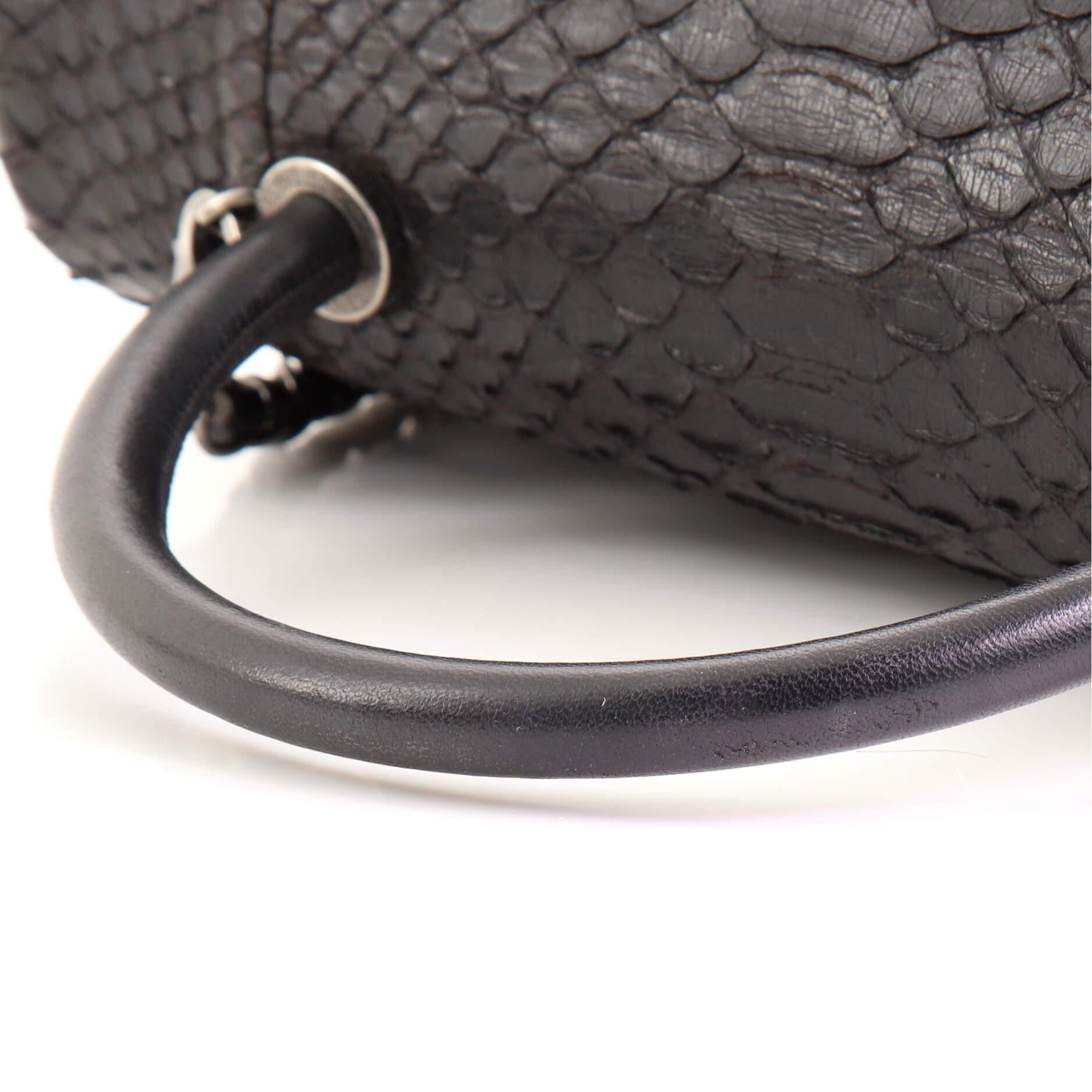 Chanel Coco Top Handle Bag Python Medium 5