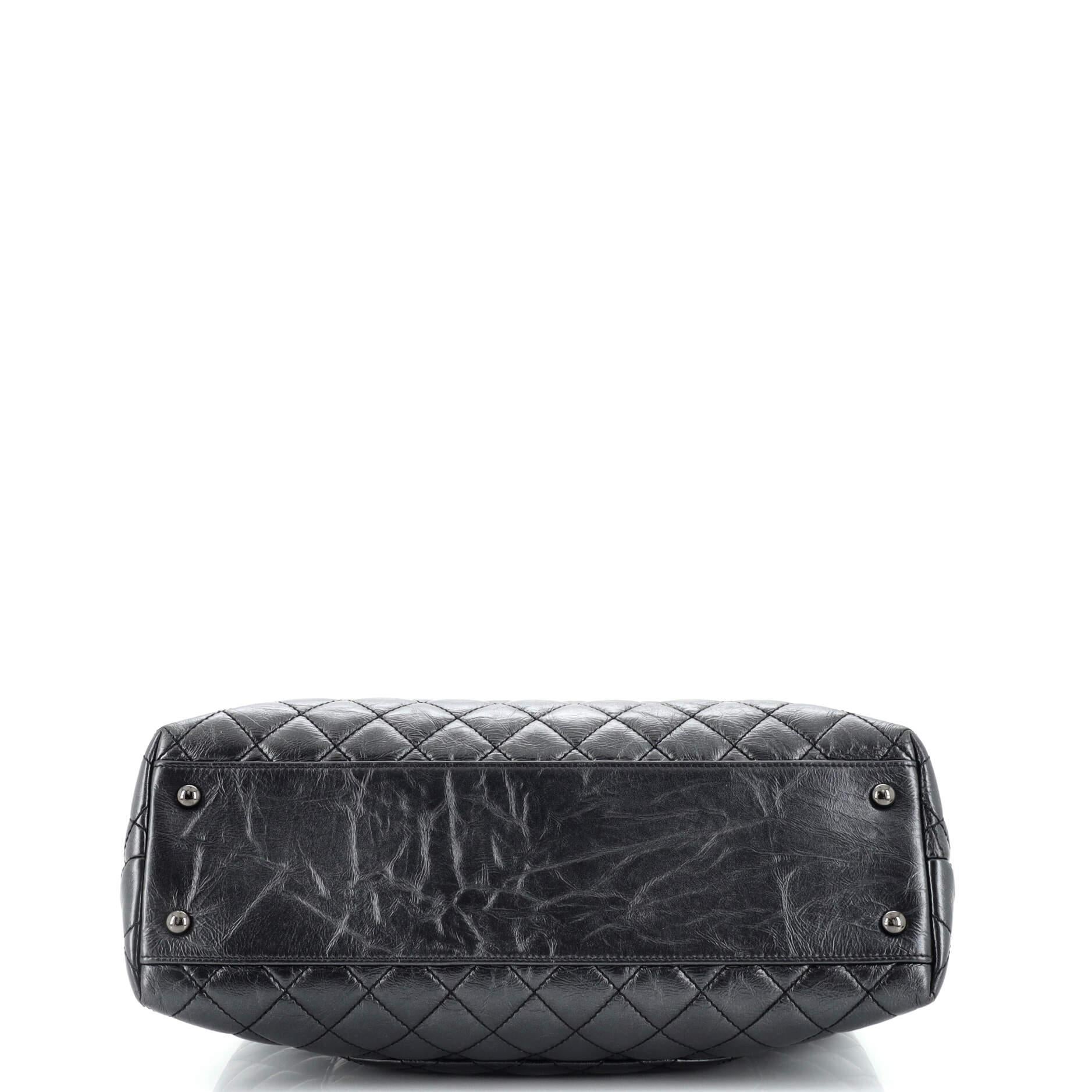 Chanel Coco Top Handle Bag Quilted Aged Calfskin Medium 1