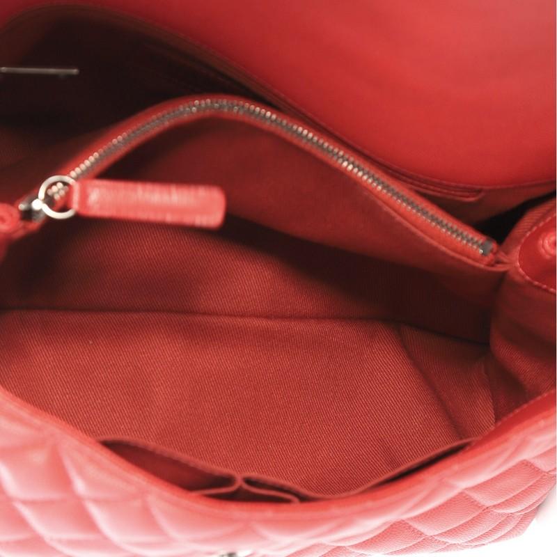 Chanel Coco Top Handle Bag Quilted Caviar Medium at 1stDibs