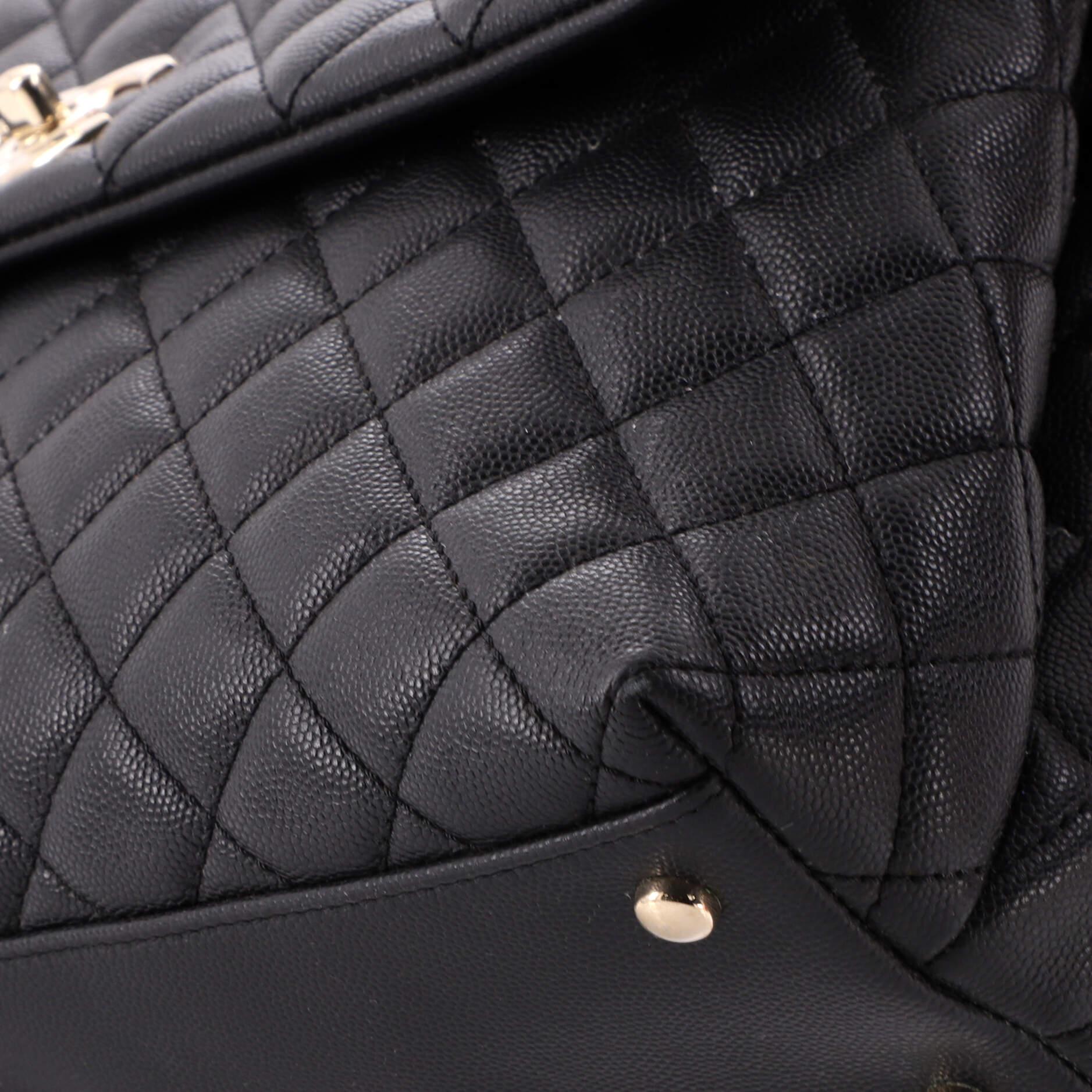 Chanel Coco Top Handle Bag Quilted Caviar Medium 2