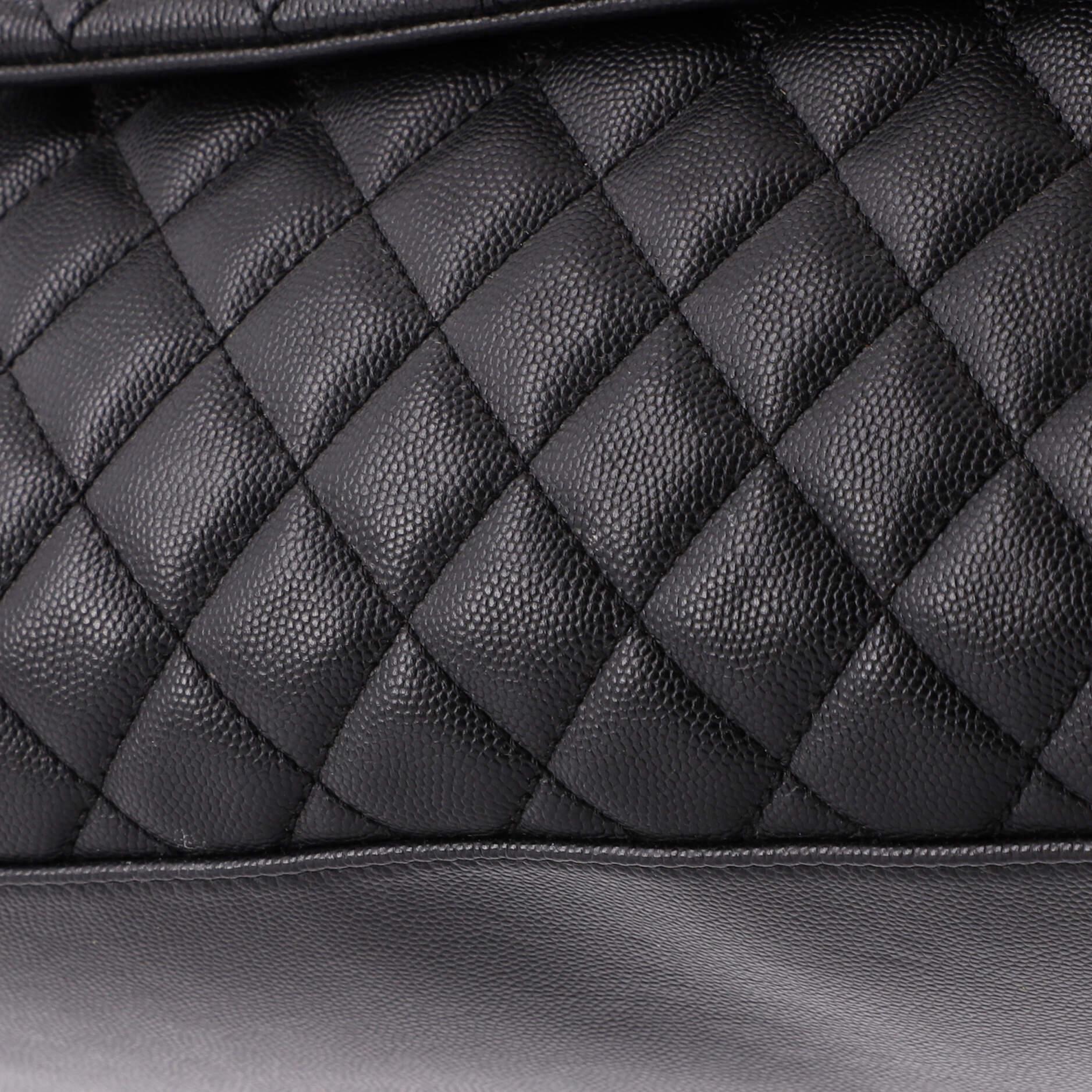 Chanel Coco Top Handle Bag Quilted Caviar Medium 3