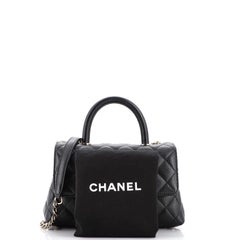 Chanel Coco Top Handle Bag Quilted Caviar Mini