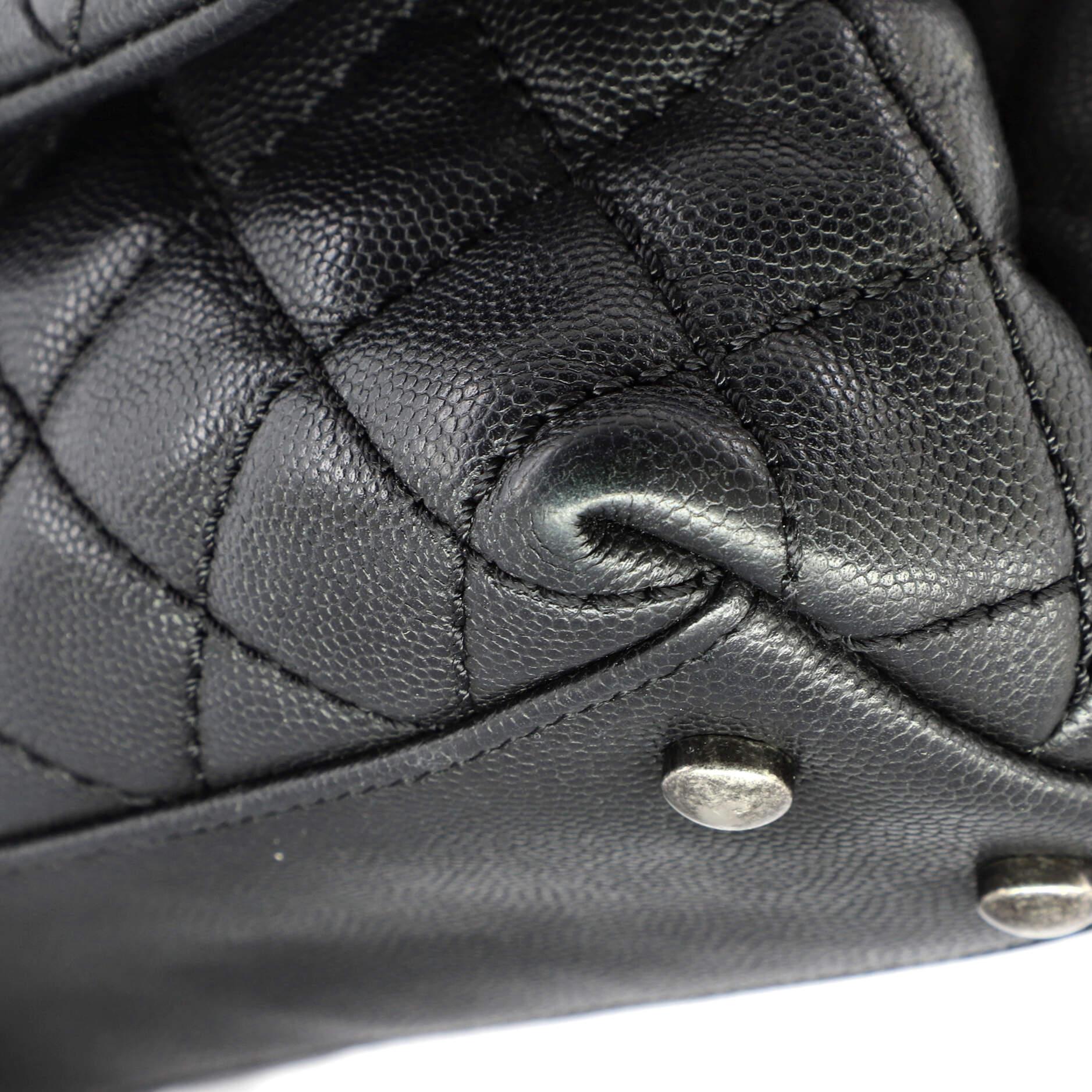 Chanel Coco Top Handle Bag Quilted Caviar Mini 2