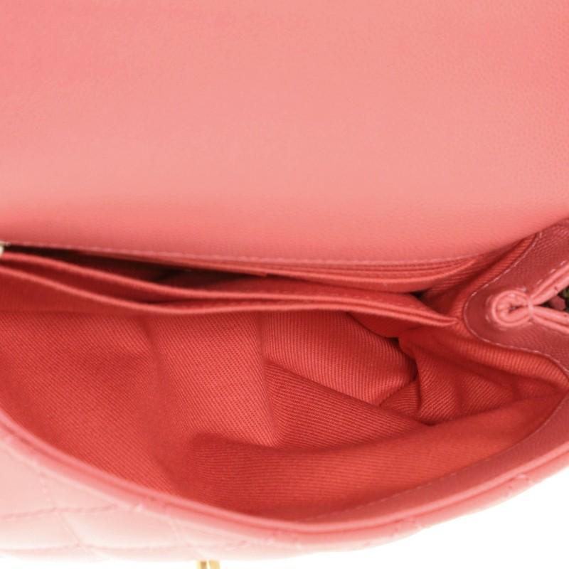 Chanel Coco Top Handle Bag Quilted Caviar Mini In Good Condition In NY, NY