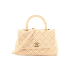 Chanel Coco Top Handle Bag Quilted Caviar Mini 