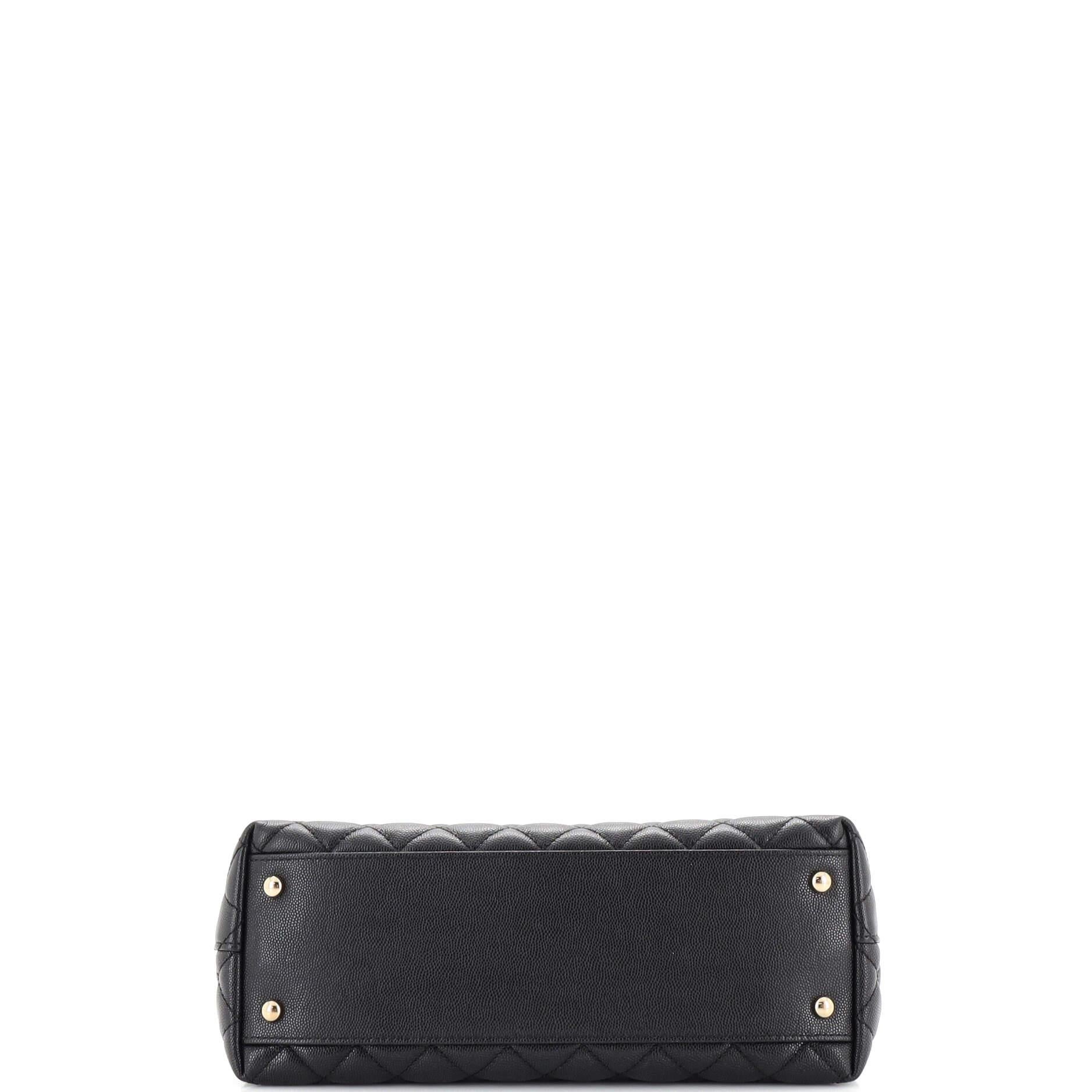 Chanel Coco Top Handle Bag Quilted Caviar Small 1