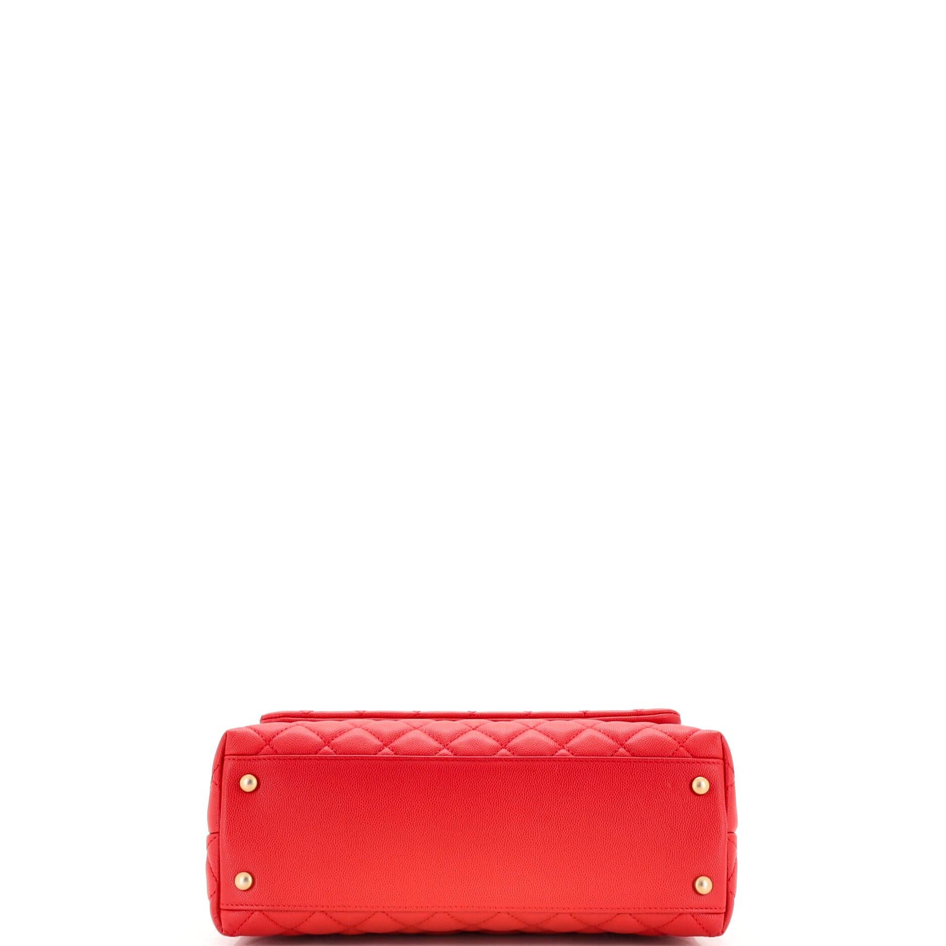 Chanel Coco Top Handle Bag Quilted Caviar Small 1