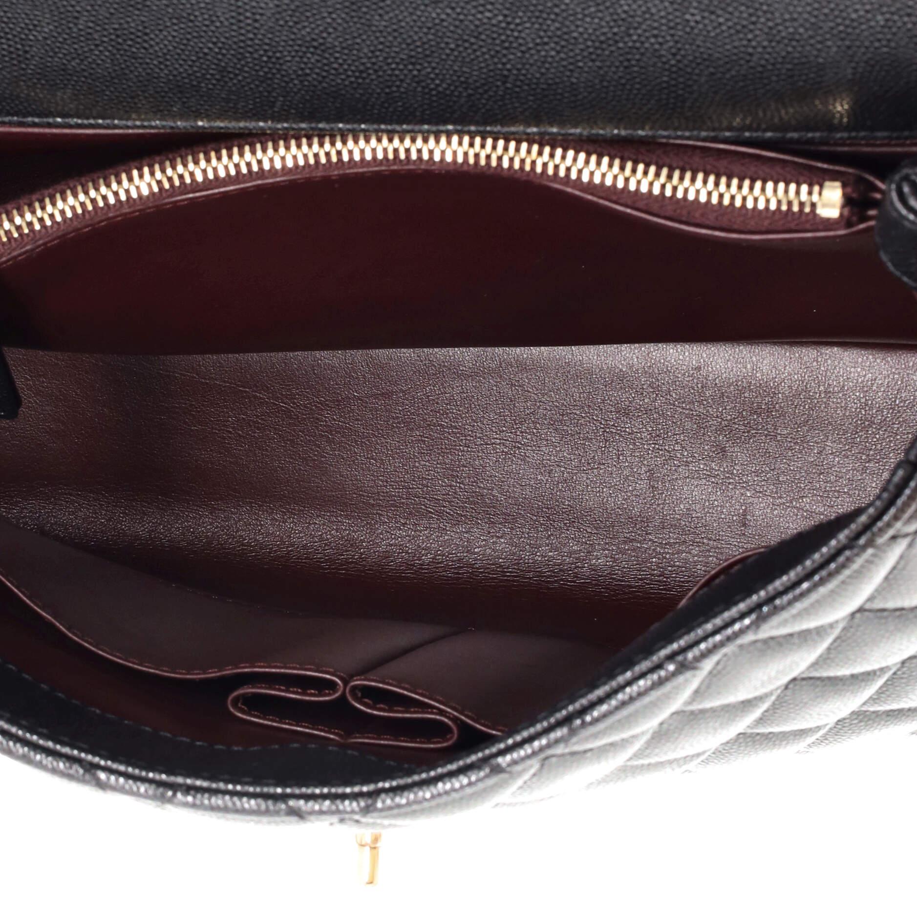 Chanel Coco Top Handle Bag Quilted Caviar Small 2